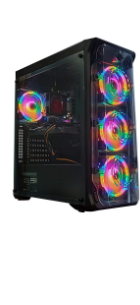 Gaming Tower PC, Core i5-10400F Processor/16GB RAM/1TB HDD+240GB SSD/Windows 10/NVIDIA GeForce GTX1050TI 4GB Graphic Card Black